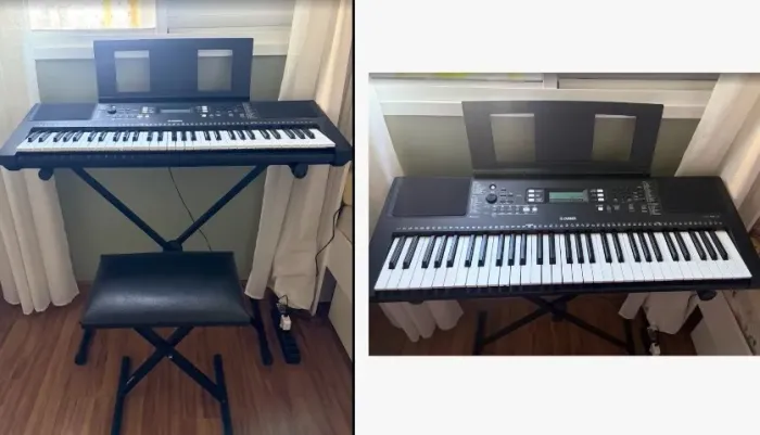 Teclado musical Yamaha PSR Series PSR-E373 61 teclas preto