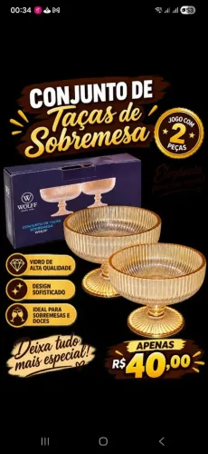 Taças de sobremesa