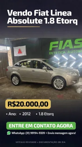Fiat Linea Absolute 1.9/1.8 Flex Dualogic 4P 2012