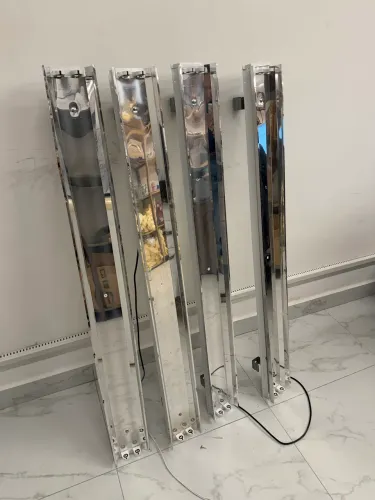 Kit 4 luminárias para 2 lâmpadas 18/20W