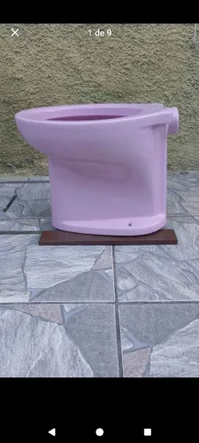 Vaso Sanitário Celite (Rosa)Ler descrição completa.