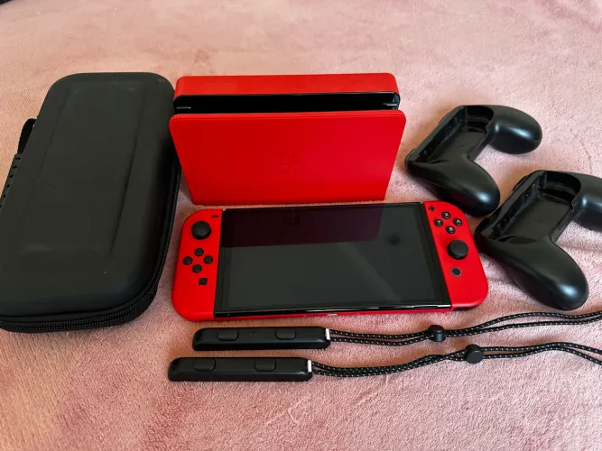 Console Nintendo Switch Oled Red Mario - Edição especial