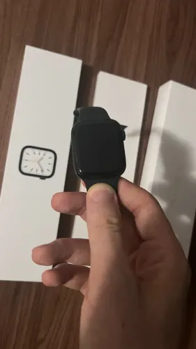 Apple Watch 7 45mm GPS Meia Noite Completo Usado