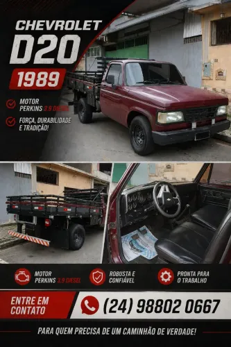 Chevrolet D-20 CD LX S4t/tro.plus/lx 3.9/4.0 Tdies 1989