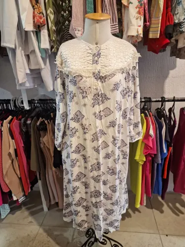 Camisola Longa Vintage Anos 80 CGC Sinhá Moça - Tam GG