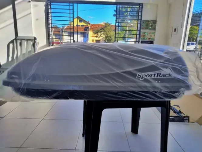 Bagageiro de Teto SportRack 370L CINZA - NOVO + Instalação Grátis
