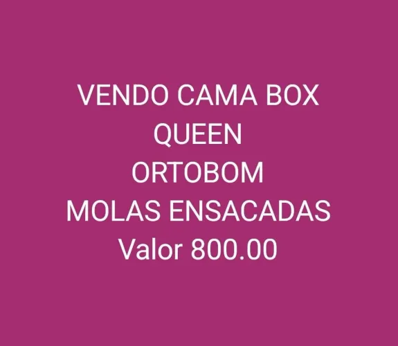Vendo Cama Box Queen