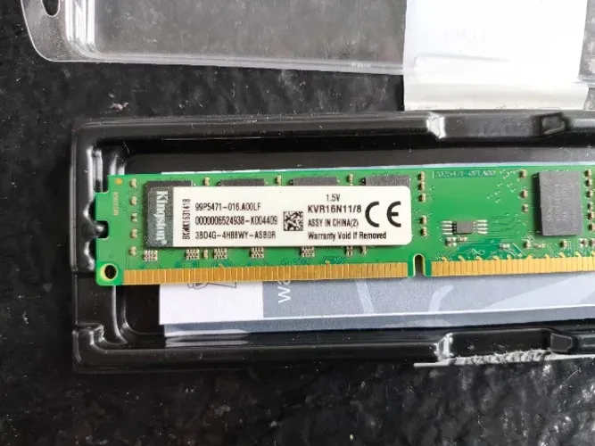Memória Kingston UDIMM, 8GB, 1600MHz, DDR3, Para Desktop