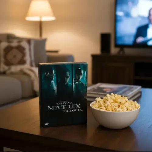 Coleção filmes Matrix a trilogia em DVD originais box com 3 discos