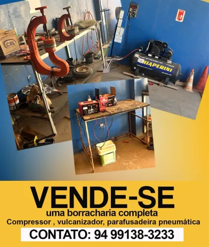 Borracharia completa trifásica 220v. Pra caminhonete e automóvel 