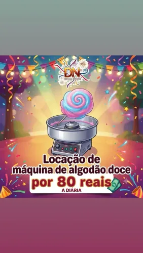 Locação de máquina de algodão doce