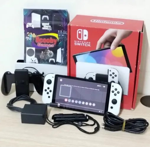 NINTENDO SWTICH OLED SEMINOVO, IMPECAVEL, LOJA, GARANTIA 1 ANO