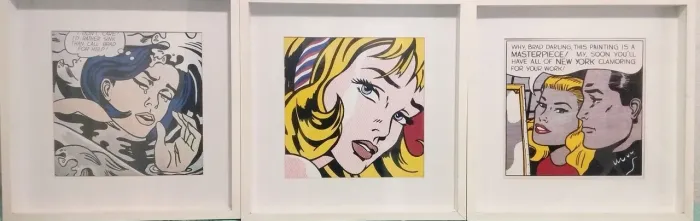 3 Quadros Decorativos com Moldura e Vidro 56x56 cm