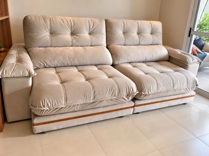 Sofá 2.90 retrátil e reclinável
