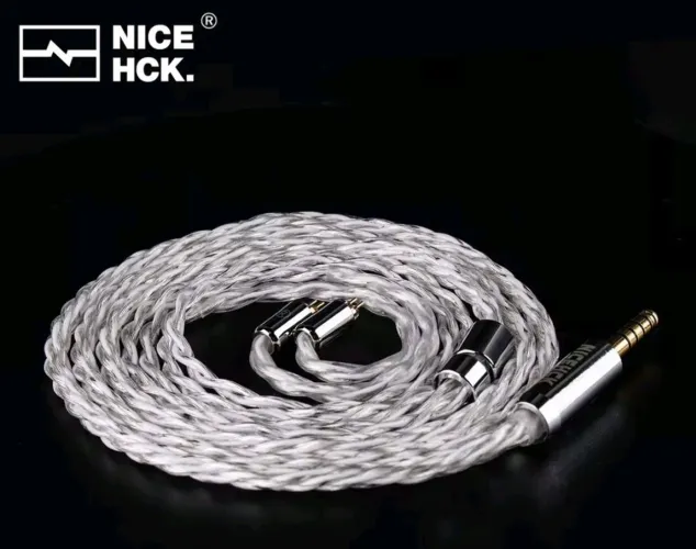 Cabo QDC (padrão kz) Nicehck DeepSnow de 4 núcleos, 3.5mm