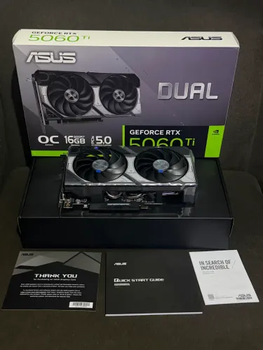 Placa de vídeo ASUS Dual GeForce RTX 5060 Ti OC 16 gb GDDR7 na Garantia