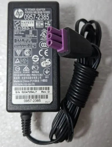 Fonte Carregador Impressora HP 22V 455mA Original Pino Roxo
