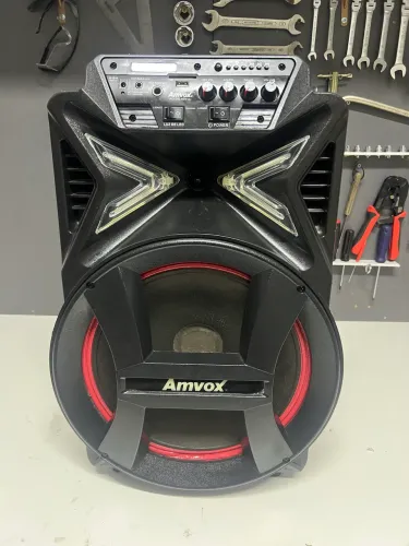 Caixa de Som Amvox 290W RMS Bluetooth - Potente + Completa