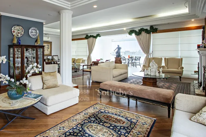 Apartamento com varanda gourmet e vista para o skyline
