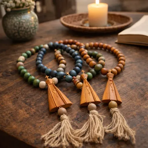 Decoração / Colar de Mesa NOVO Artesanal Nossa Senhora PROMOÇÃO