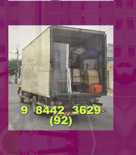 Frete Bau em Compensa, Jorge Teixeira, Novo Aleixo! Transporte com segurança e qualidade!