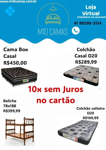 Cama box # colchão # beliche # promoção 10x sem juros no cartão