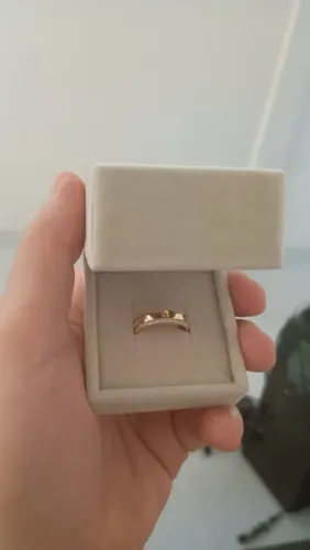 Aliança + aparador OURO 18k 