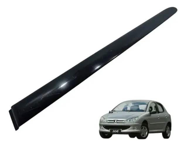 Friso Porta Peugeot 206 2008 Traseira Esquerda Preto
