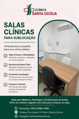 Aluguel de Salas por Turno para Profissionais da Saúde em Aracaju