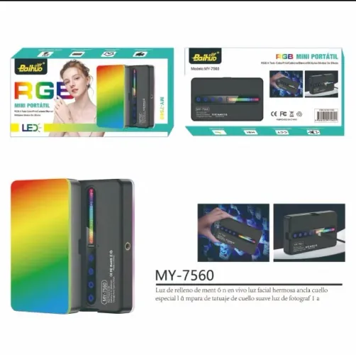 Luz de Preenchimento RGB , portátil para celular, selfie e vlog 
