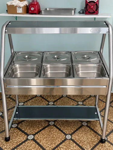 Carrinho Buffet Self Service - 6 Cubas IBET