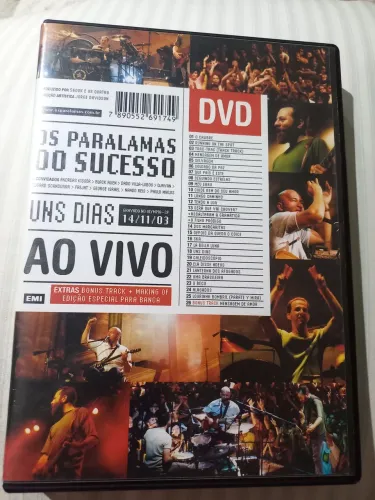 DVD Os Paralamas do Sucesso - Uns Dias Ao Vivo (Edição Especial)