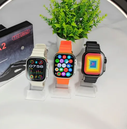 Smartwatch T10 ultra2 com três pulseiras