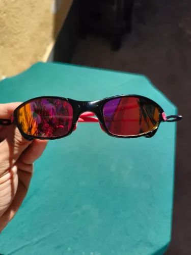 Óculos Oakley Juliet Carbon / Plasma X-Metal - Lente Ruby / Vermelha
