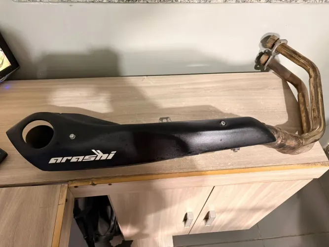 Escapamento Arashi full Inox Cb500f Cb500x 2018-2025