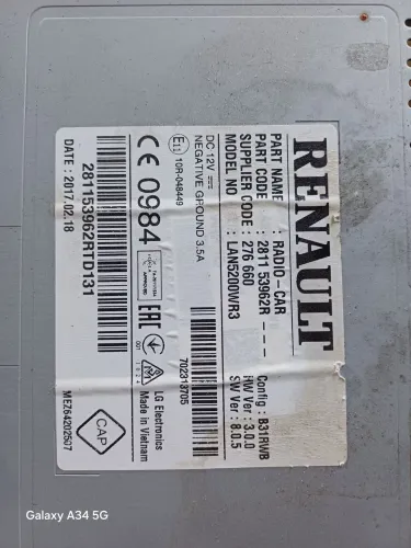 Vendo multimídia Renault