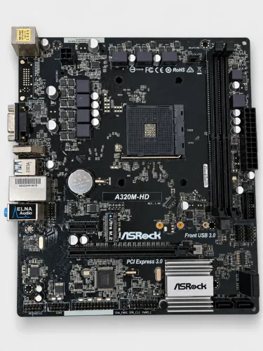 ASRock A320M-HD AM4 DDR4 com entrada M.2