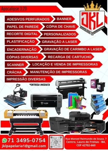 Papelaria Completa e Gráfica Personalizada em Lauro de Freitas - Tudo em um só lugar