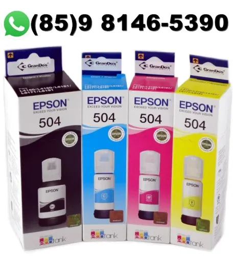Tinta Epson 504 Em Promoção. Tinta Epson L4150 L4160 Tinta Epson L4260 e Outras.