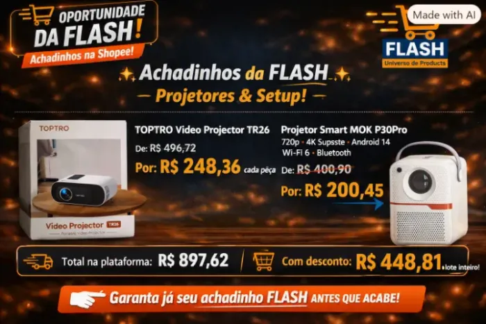 Achadinhos da Flash - Projetores & Setup