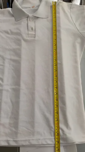 3 Camisetas Polo Tam. P(larg 51cm, alt 66 cm),50% algodão 50% poliéster