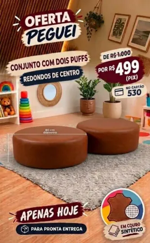 PUFF REDONDO DE CENTRO 