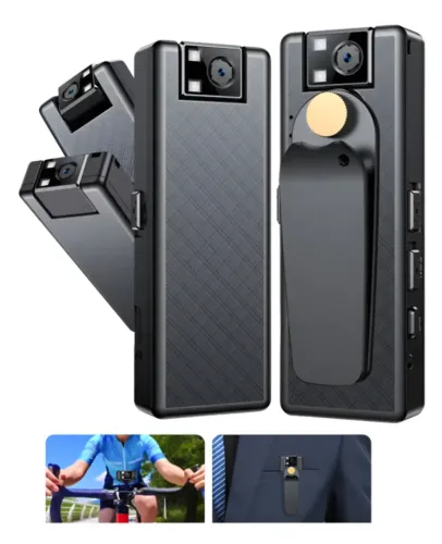 Câmera Externa Esportiva A51 HD 1080p para Corpo / Colete - NOVA