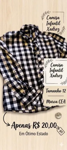 Camisa xadrez
