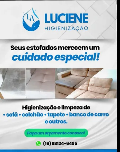 Higienização sofá cadeira tapete colchão