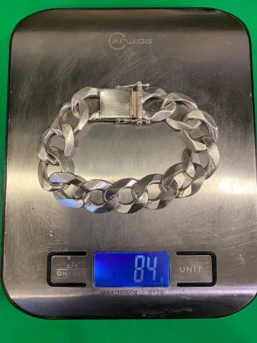 Pulseira de prata 925 18mm