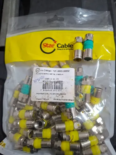 Lote 55 Conectores Compressão: 50 RG6 e  5 RG5