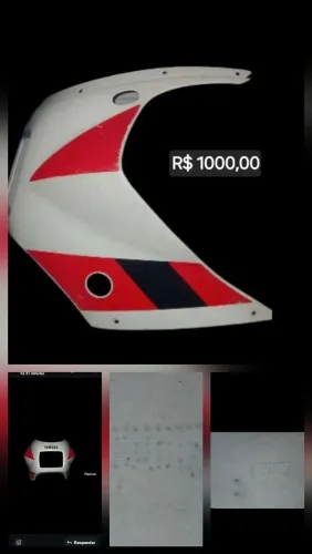 Carenagem superior rd 350