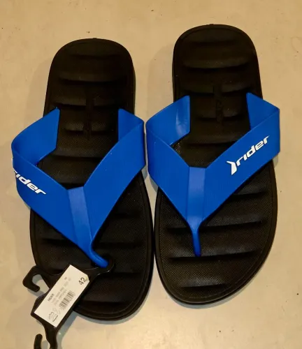 Chinelo Rider Free Masculino Azul/Preto - Tamanho 42 (Novo)