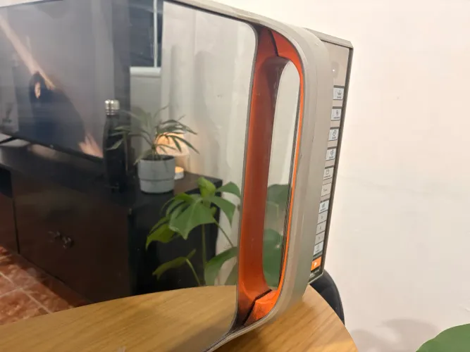 Microondas funcionando